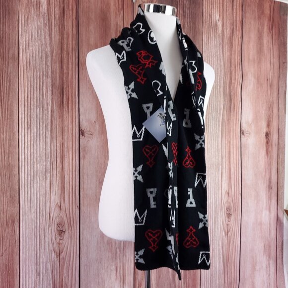 NWT Disney Kingdom Hearts Scarf Interactive Studios Squarc Cnix - Picture 5 of 11